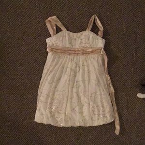 White And Gold Dress